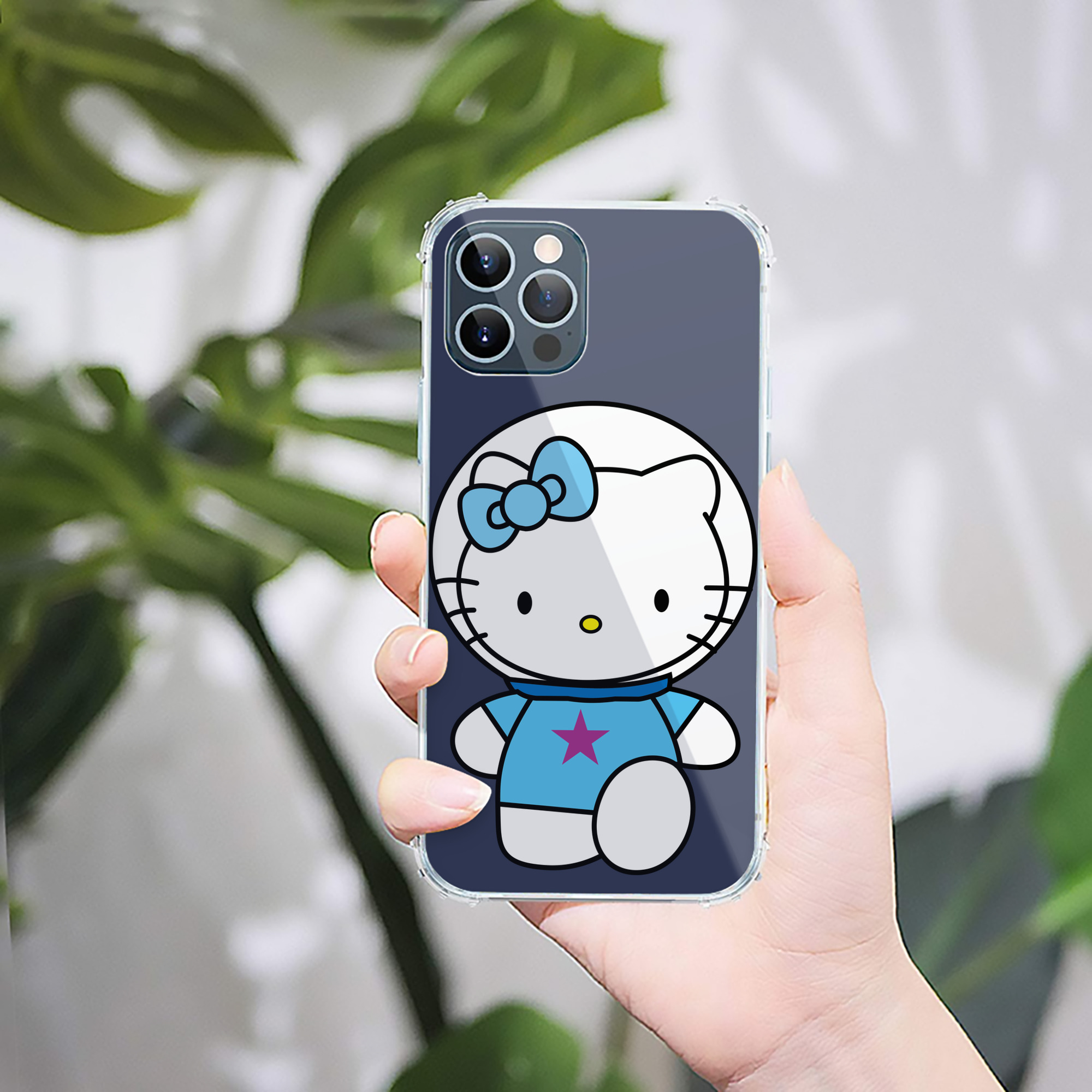 （画像用） Hello Kitty ハローキティ 【iPhone 12シリーズ対応】透明スマホケース（クリアソフトケース）
